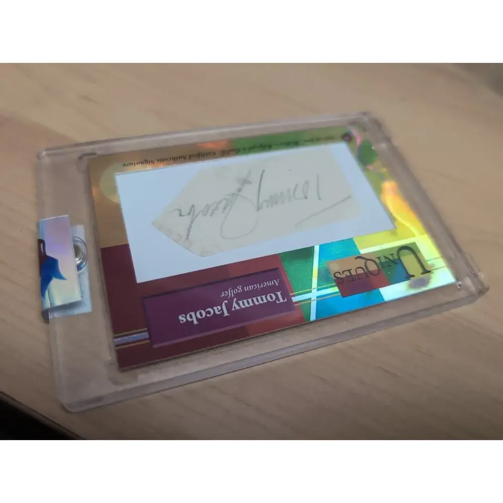 2025 Historic Autographs Uniques Cut Signature Tommy Jacobs Auto 1/1 HOF Golf ⛳